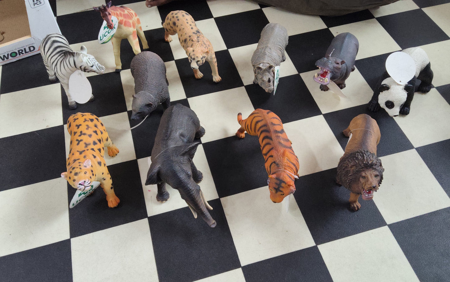 Silicone ANIMAL MODEL BIG 12PCS SET