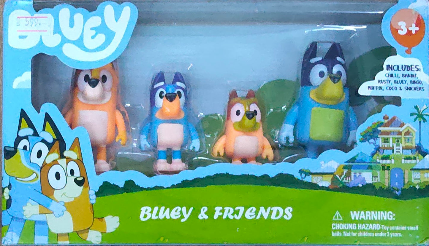 BLUEY CHARACTERS 8PCS
