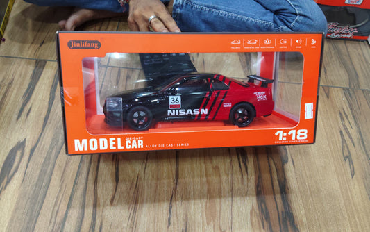 1:18 SCALE DIE CAST - NISSAN SKYLINE GTR R34 CAR