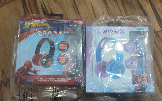 Spideman & forzen headphone bluetooth (BIG) - UP TO 30 HR