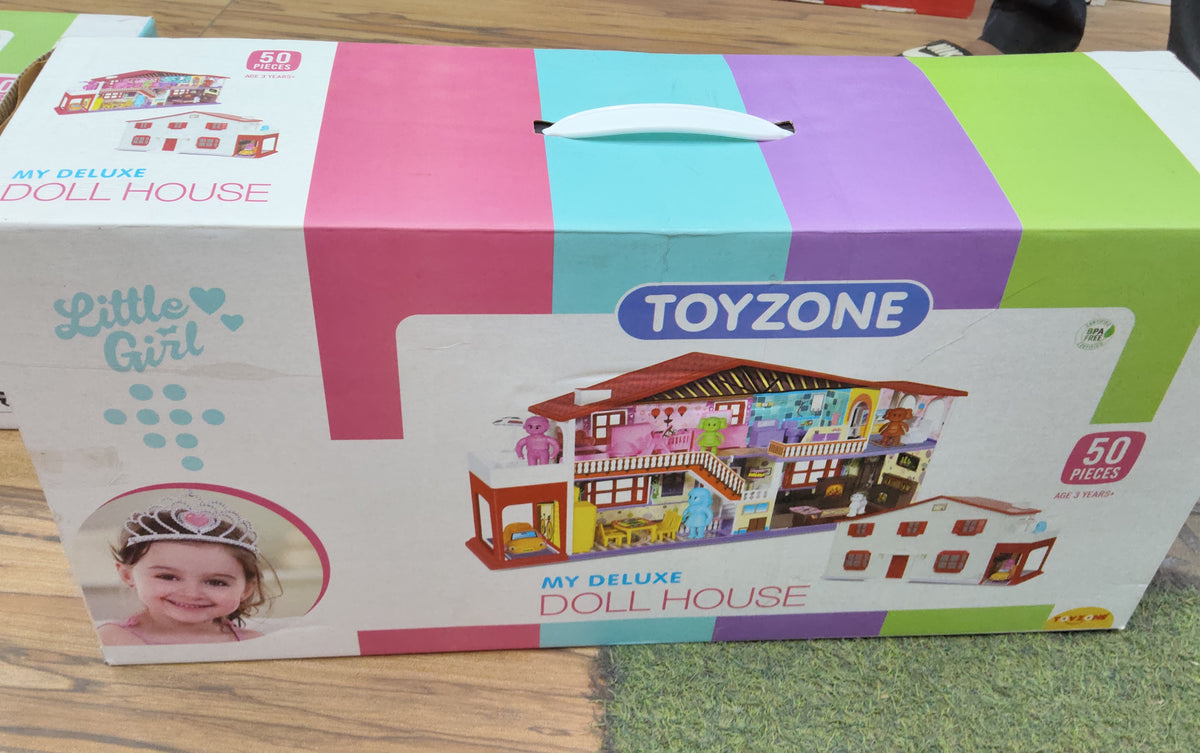 TOYZONE MY DELUXE DOLL HOUSE 50pcs - 1999