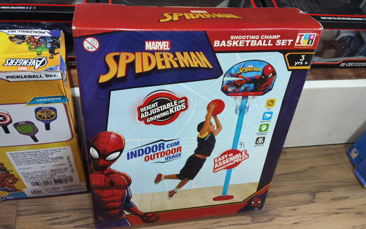 ITOYS SPIDERMAN SHOOTING CHAMP BASKET BALL SET