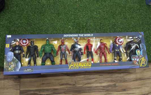 AVENGERS HERO SERISE CHARACTERS 9PCS