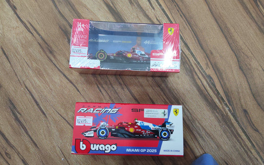 1:43 SCALE FERRARI - SF-25 & MIAMI GP 2025