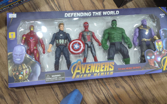 AVENGERS HERO SERISE CHARACTERS 5PCS - SMALL