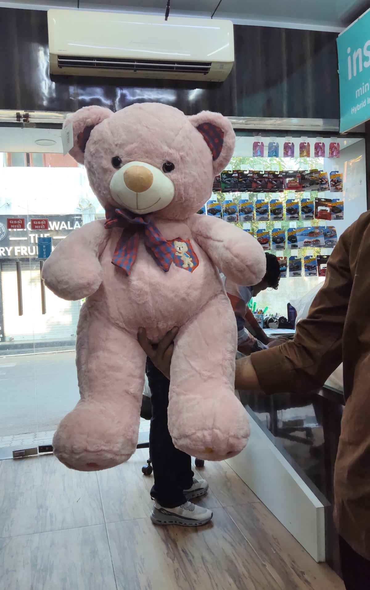 SOFT - TEDDY - 1699 - SMALL - PINK - WHITE