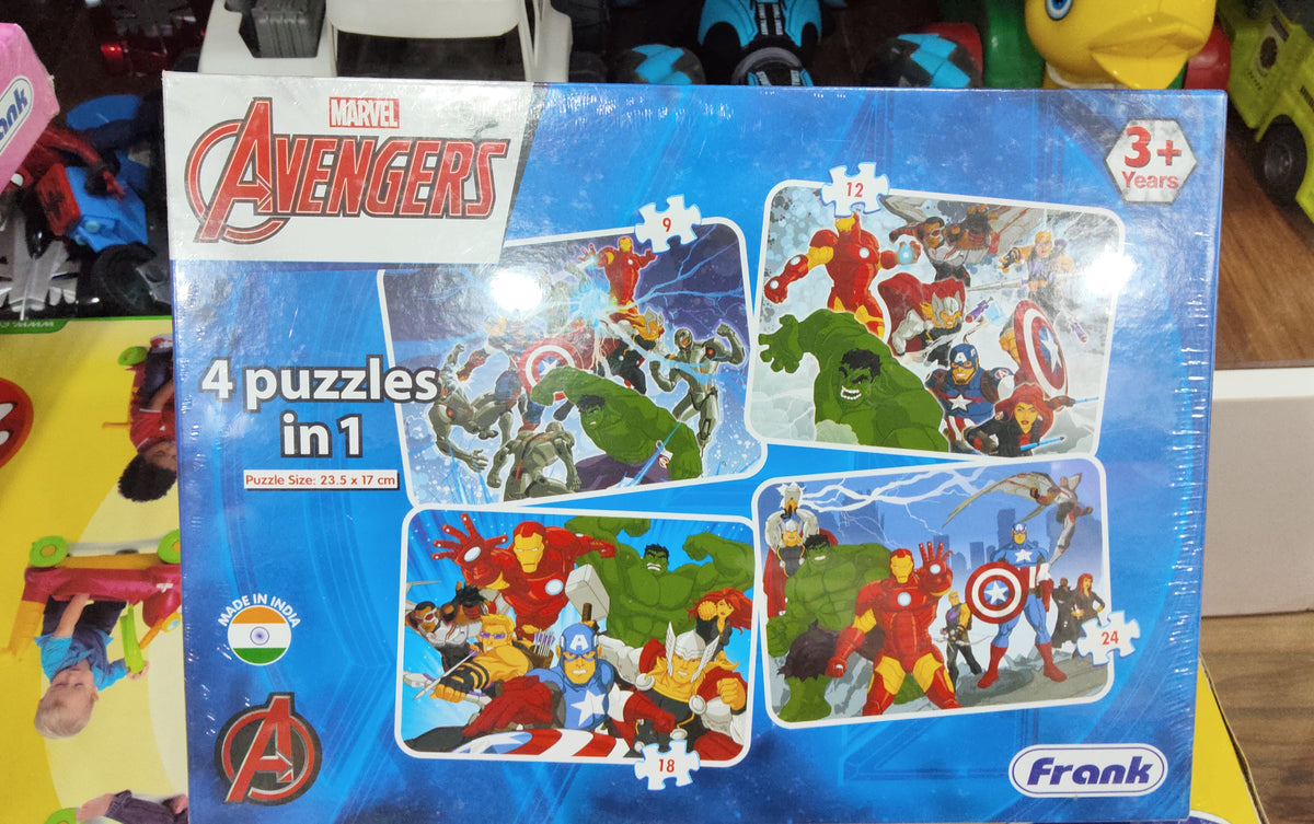 MARVEL AVENGERS 4 IN 1 PUZZLES