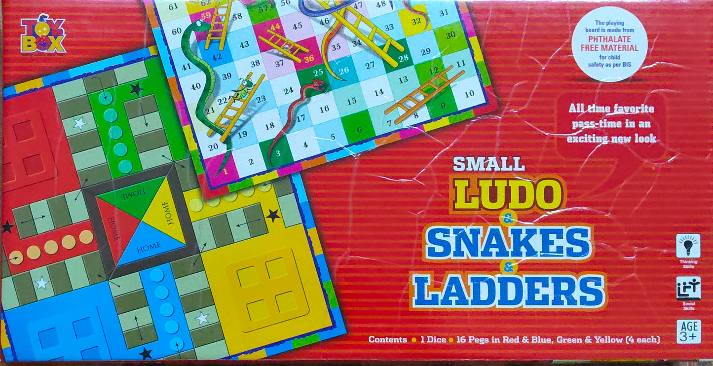 SMALL LUDO SNAKES LADDERS GAME