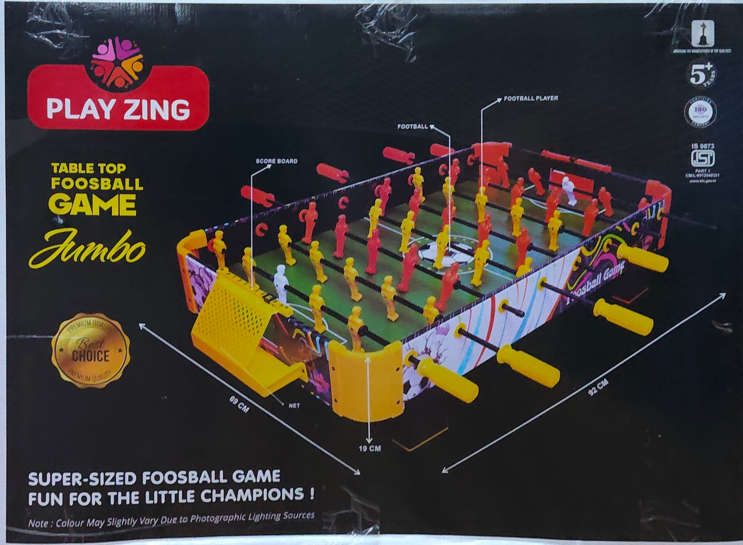 PLAY ZING TABLE TOP FOOS BALL GAME JUMBO