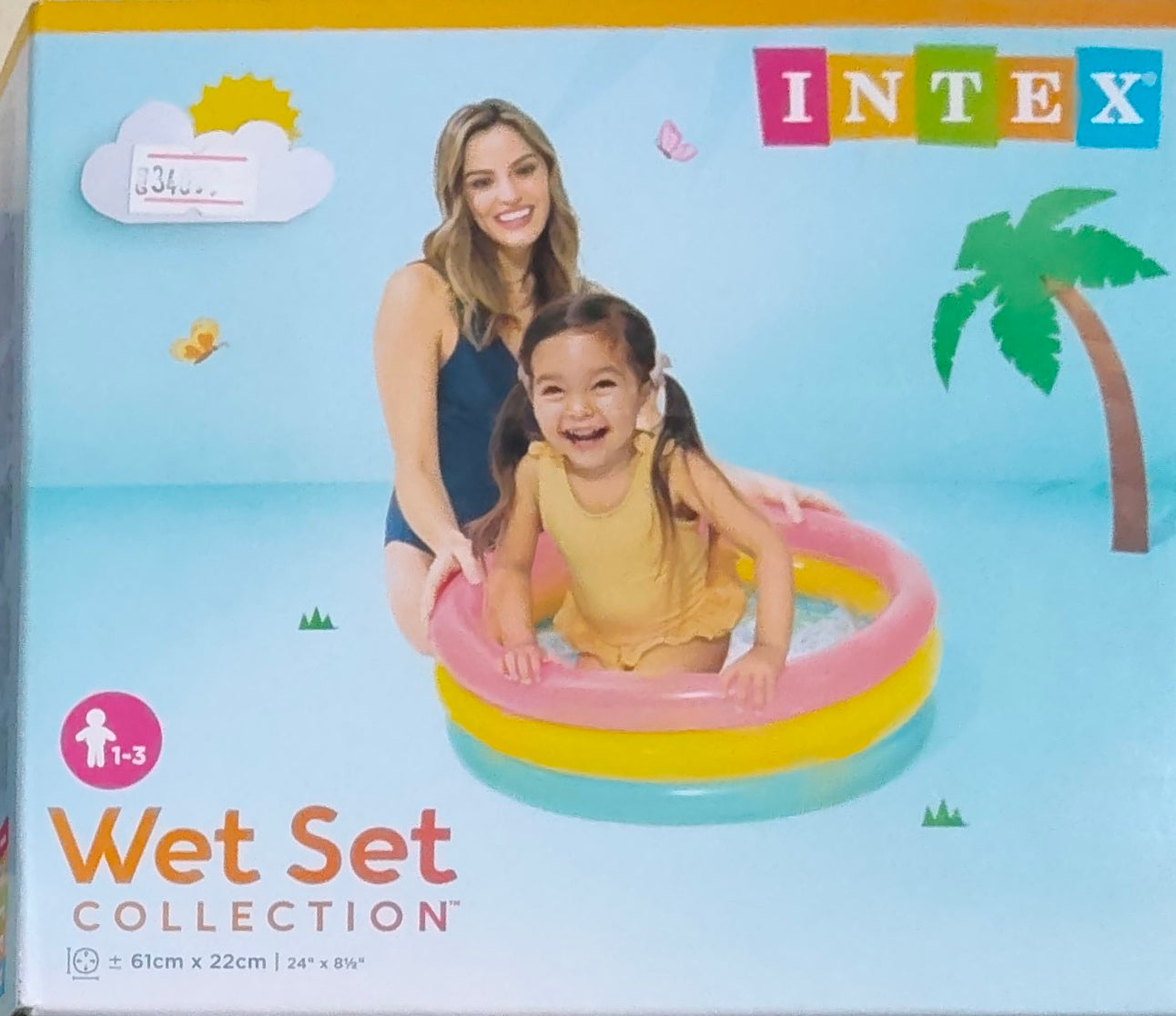 INTEX WETSET COLLECTION BATHTAB SIZE :-61CM X 22CM