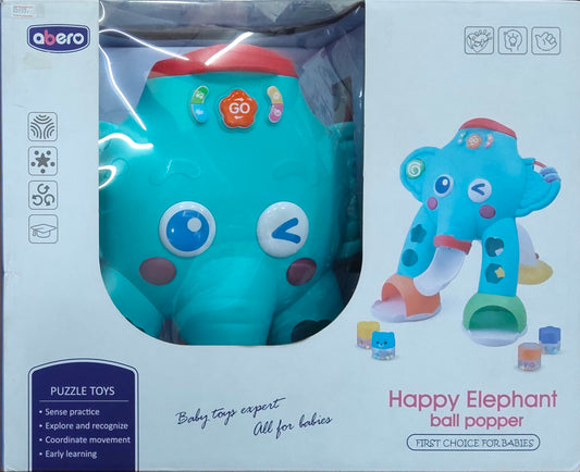 OBERO HAPPY ELEPHANT BALL POPPER